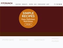 Tablet Screenshot of fitcrunchbars.com